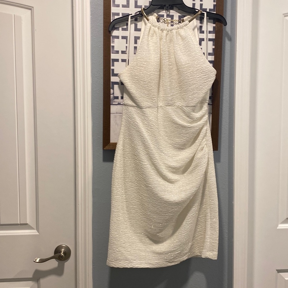 Ivory Gold Sparkle Dress